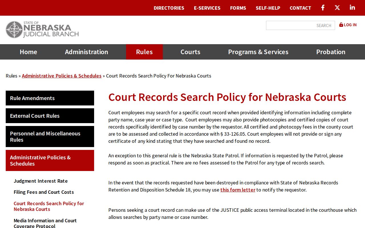 Thurston County civil docket court records search policy
