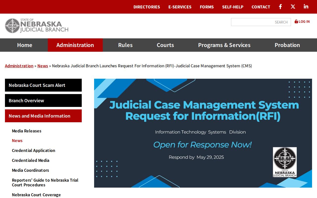 Thurston County court docket case-management modernization notice